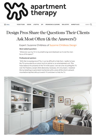 Suzanne Childress Design Apartment Therapy