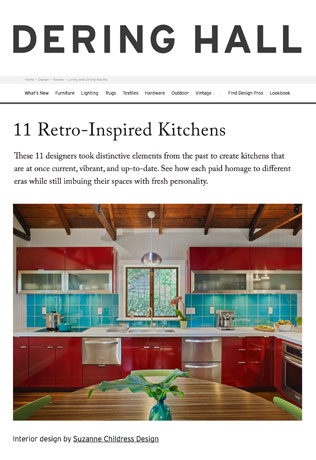 Suzanne Childress Design Dering Hall 11 Retro Inspired Kitchens